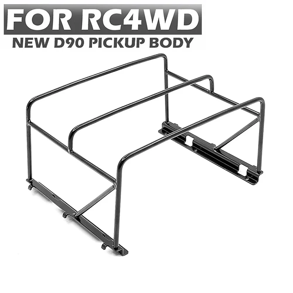RC Car Rear Bracket Shelf Metal Frame with Black/Khaki Tarpaulin for RC4WD New 2015 D90 Pickup Truck Shell Decoration Parts enlarge