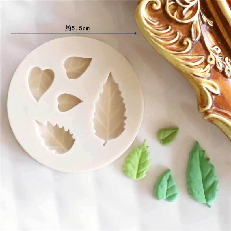 Кленовая Роза листья помадка форма для торта шоколадная кухни инструменты