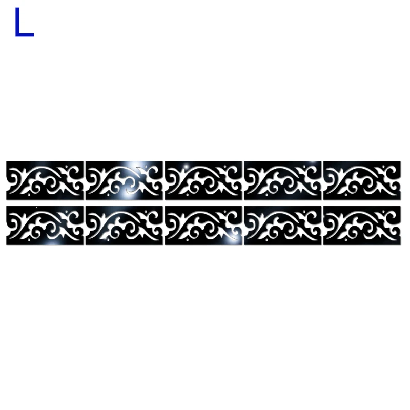 

10Pcs 3D Mirror Acrylic Decal Wall Sticker Acrylic Decal Home Bedroom Decors Kit
