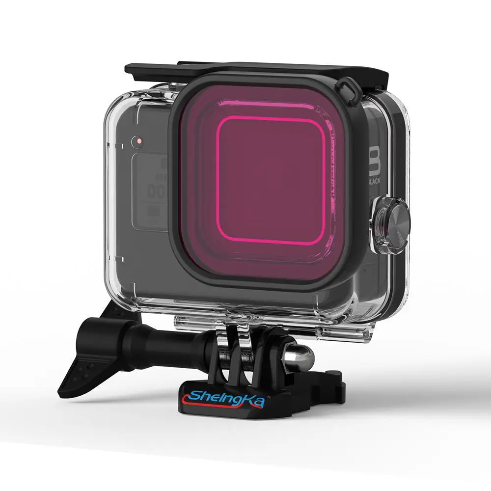 Фильтры для глубоких объективов Gopro Hero 8 водонепроницаемый корпус чехол Комплект