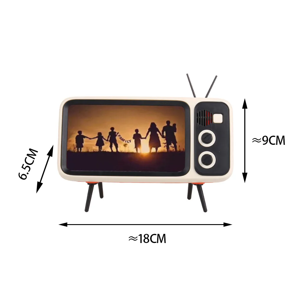 Портативный держатель мобильного телефона в стиле ретро MiniTV портативный для