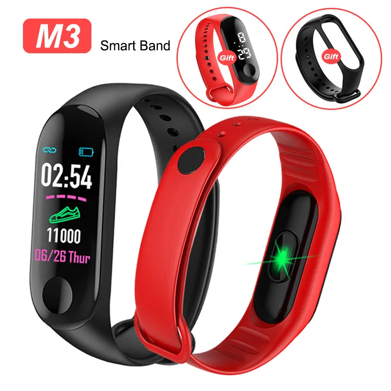 

Sport Smart Wristband Blood Pressure Heart Rate Monitor Smart Band Waterproof Fitness Tracker Pedometer Bracelet for Adult