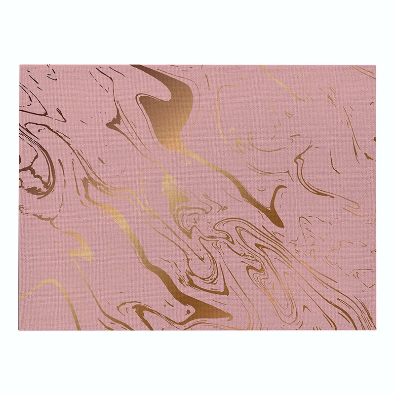 Коврики для кухонного стола салфетка из хлопка и льна золотисто розовые