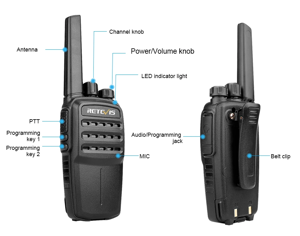RETEVIS RT40 DMR цифровая рация PMR446/FRS PMR 446MHz радио Comunicador 0,5 W VOX двухсторонний радиоприемопередатчик