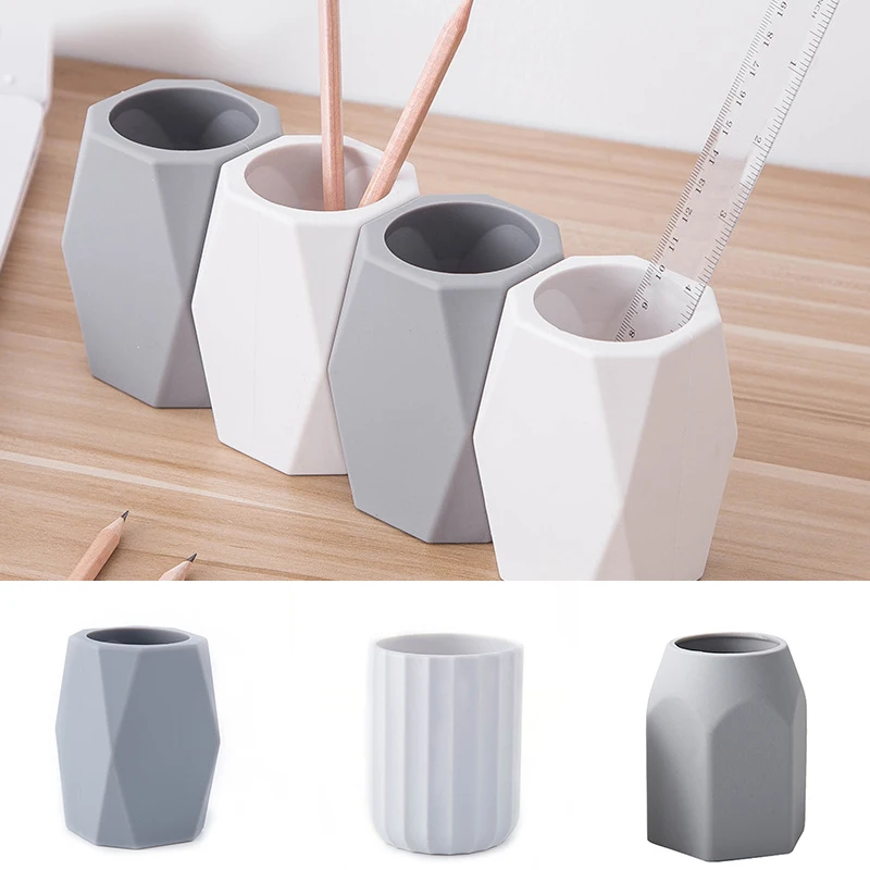 

Silicone Pen Holder Storage Box Multifunctional Simple Pen Holder For Desktop Office FKU66
