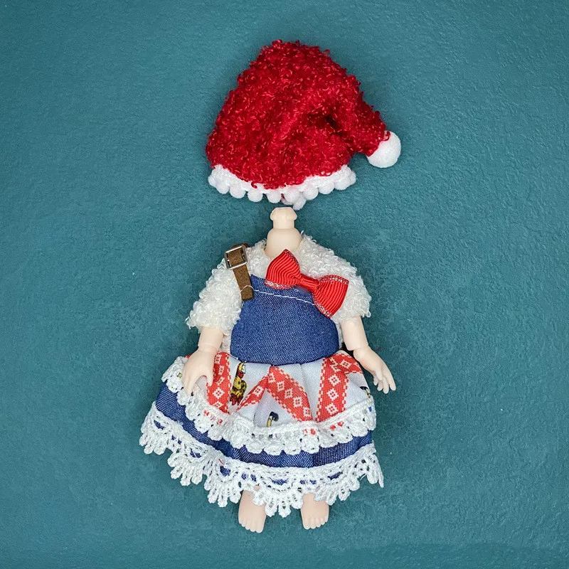 16CM BJD 1/12 Fit for 16cm Doll Clothes Girl Fashion Casual Suit Princess Dress Headwear Dolls Accessories Up Diy Toy Gift - купить по