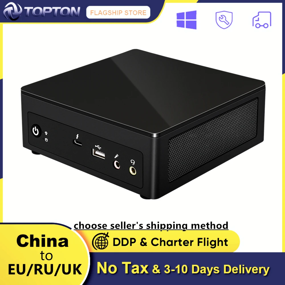 Topton NUC V400 Mini PC i7 1165G7 i5 1135G7 i3 1115G4 Thunderbolt 4 Windows 11 2*DDR4 NVMe SSD Gaming Computer 2*HDMI DP 8K HD | Компьютеры