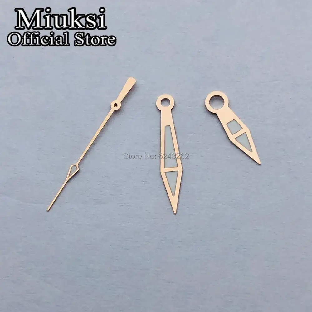 Часы Miuksi из розового золота светящиеся стрелки Miyota 8205 8215 821A Mingzhu DG 2813 3804 часы Seagull