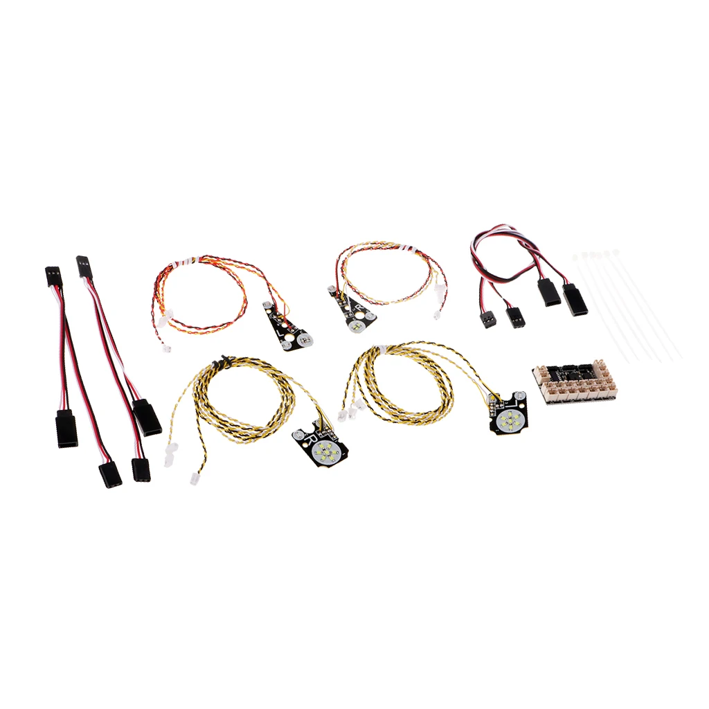 

Front rear LED lights headlight system accessories for 1/10 Trx4