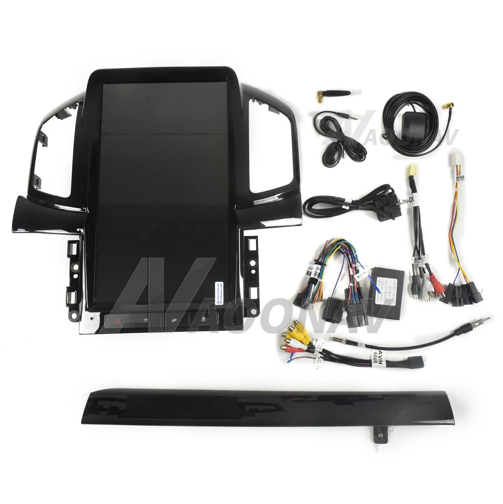 13,6-дюймовый автомобильный мультимедийный плеер для Chevrolet Captiva 2012-2017 с тесла-стилем головного устройства Stere Auto Head Unit DVD On.