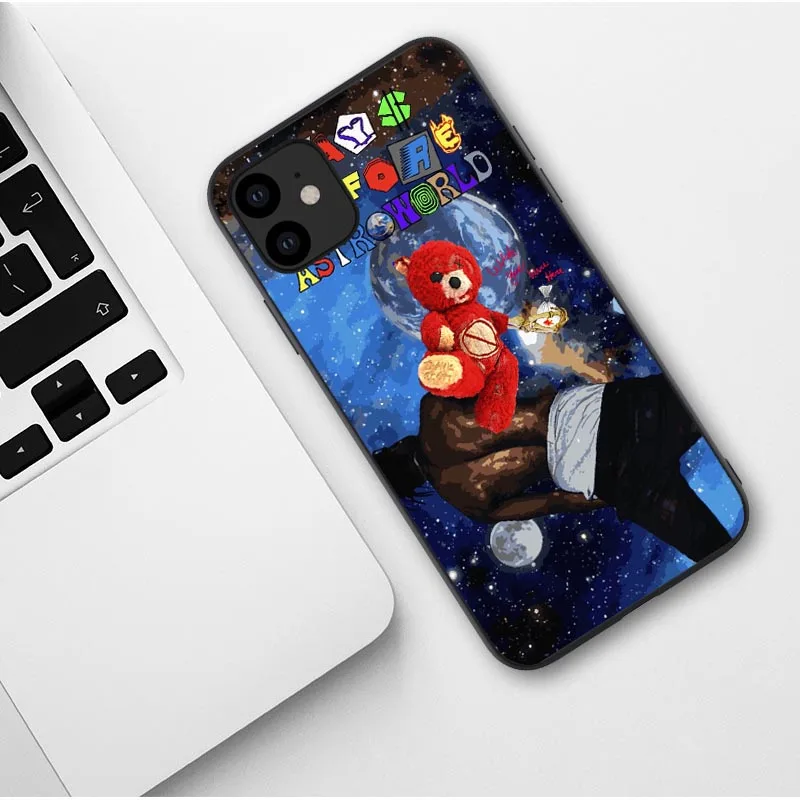 TPU Трэвиса Скотта ASTROWORLD TOUR плюшевый медведь желаю вам быть здесь мягкий чехол для телефона для iPhone X 5S 6 6S 7 8 Plus XR XS MAX XS 11 Pro Max - Цвет: TPU