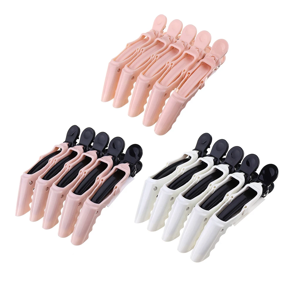 5 шт./лот пластиковые зажимы для волос парикмахерских стрижки аксессуары салонов