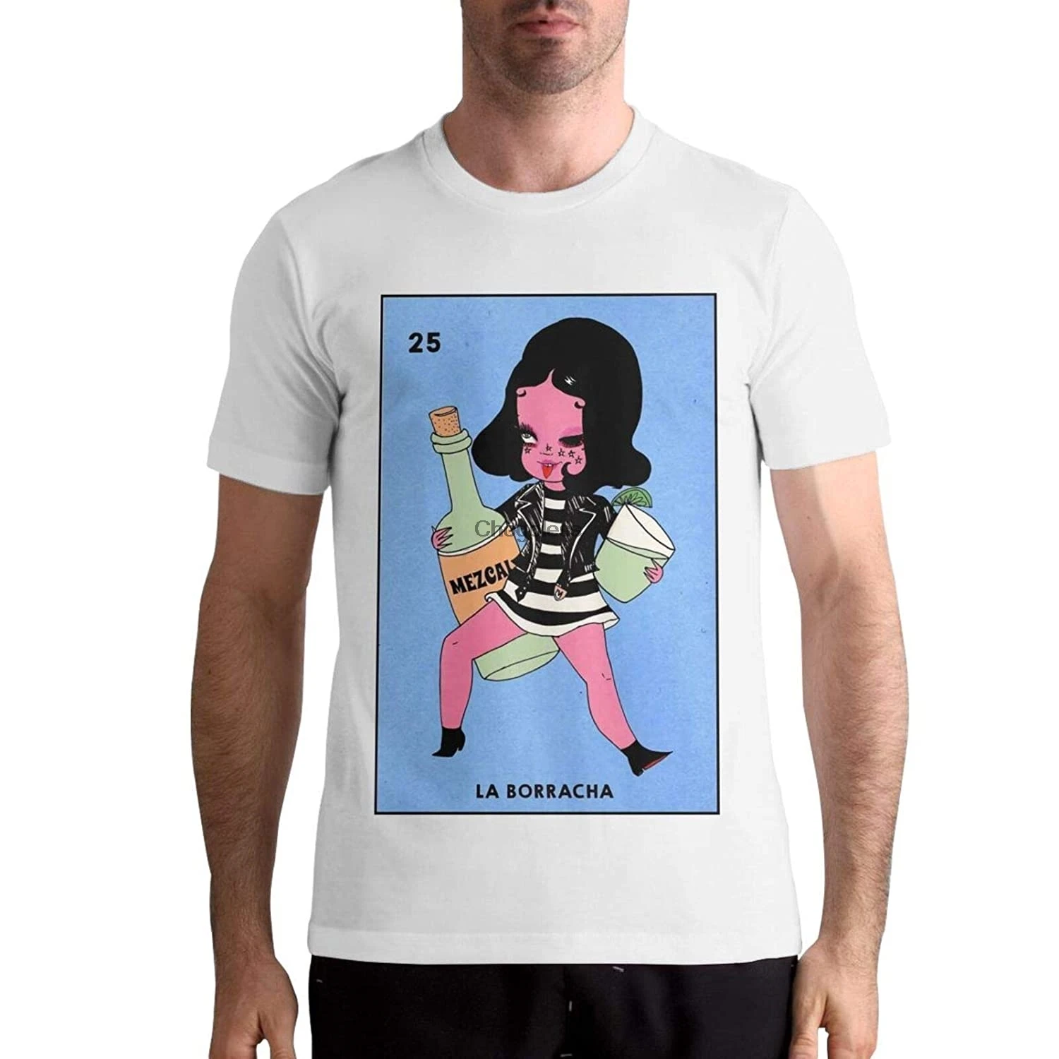 

la Borracha Shirts Men's Novelty Short Sleeve TShirt Fashion TShirt Top Tee(5)