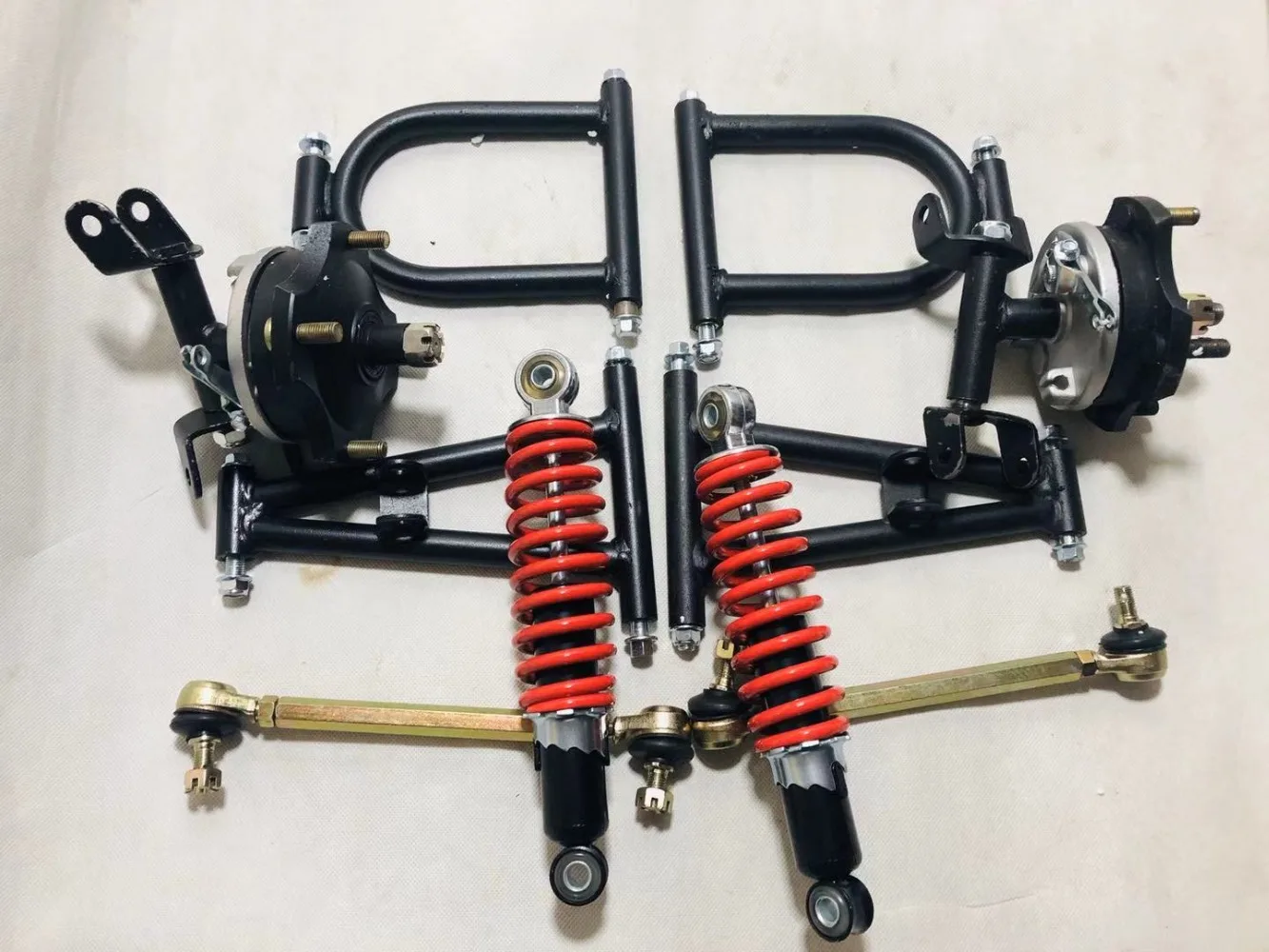 ATV GO KART картинг DIY амортизаторы передней подвески мотоцикла барабанные тормоза маятники с фланцем кулака