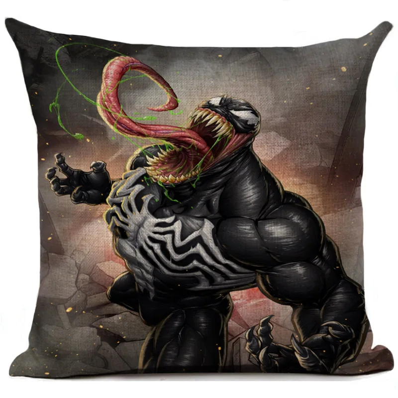 7 Льняная Наволочка на подушку Venom, Наволочка на подушку, наволочка для дивана автомобиля, декоративная наволочка для украшения дома на Хэллоуин, Подушка 45*45 см - Цвет: 7
