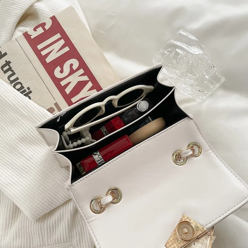 

Women's premium texture luxury cover-style shoulder bag 2021 new fashion designer chain handbag wild messenger bag