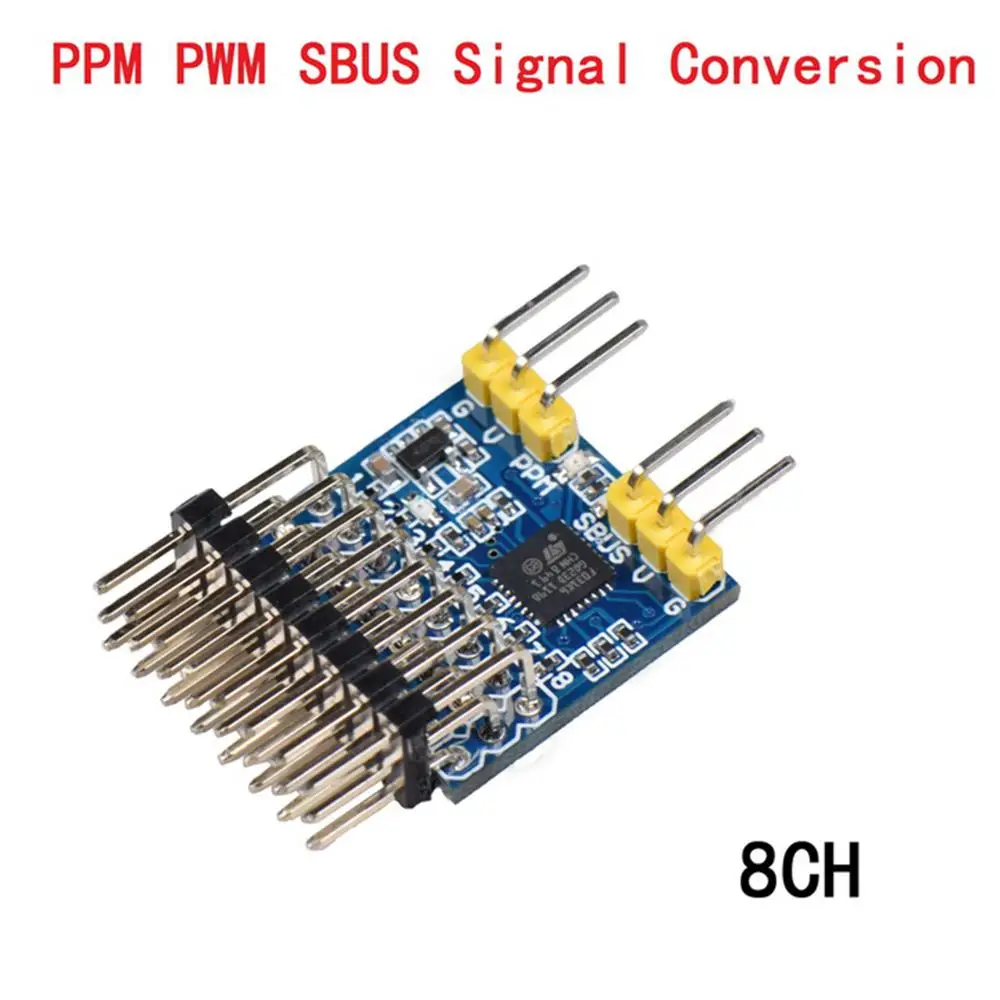 

Переключатель-адаптер SPP-SBUS PPM PWM сигнальный преобразователь, модуль 3,3-20 в, 8 каналов, 4,1g, для радиоуправляемого приемника, гоночного дрона, му...