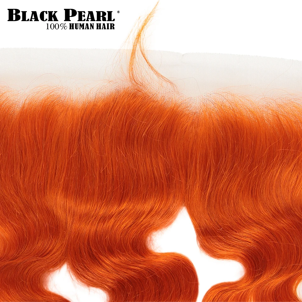 Черная жемчужина Pretty Remy бразильские волосы объемная волна оранжевый цвет ухо до