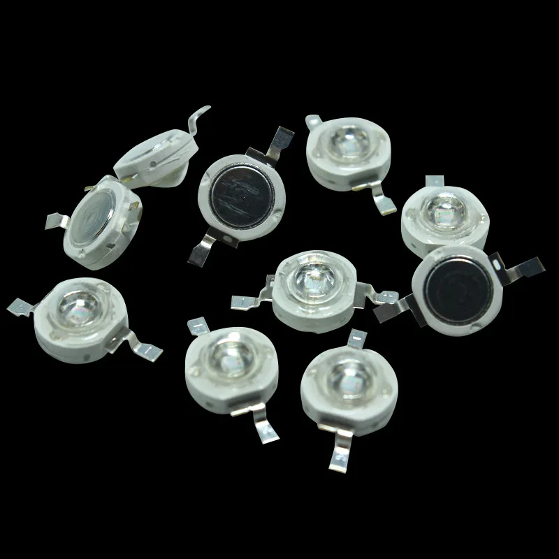 Оптовая продажа 3 Вт высокомощный светодиодный фиолетовый с принтом для