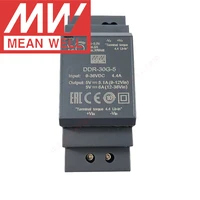 original mean well ddr 30g 5 din rail type dc dc converter meanwell 5v6a30w dc to dc power supply 9 36vdc input