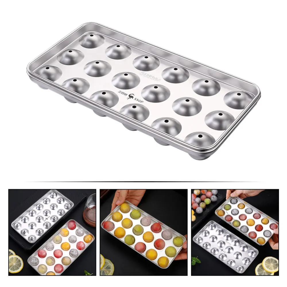 

1Pc Household Ice Mold Creative Party Shaped Ice Cube Tray (Silver)