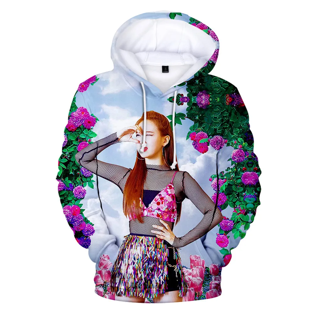 Новинка Женская толстовка с 3D принтом альбома YOU осенняя капюшоном в стиле хип
