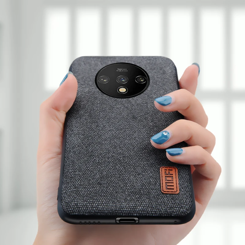 Для oneplus 7t чехол-накладка one plus 7t pro тканевый корпус Твердый coque MOFi 1+ 7t Силиконовый противоударный чехол-накладка