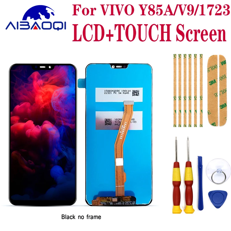 

Original For VIVO Y85A/V9 Youth LCD Display Screen Touch Digitizer Assembly For 6.3‘’ VIVO V9 /1723/1726 With Frame Replace