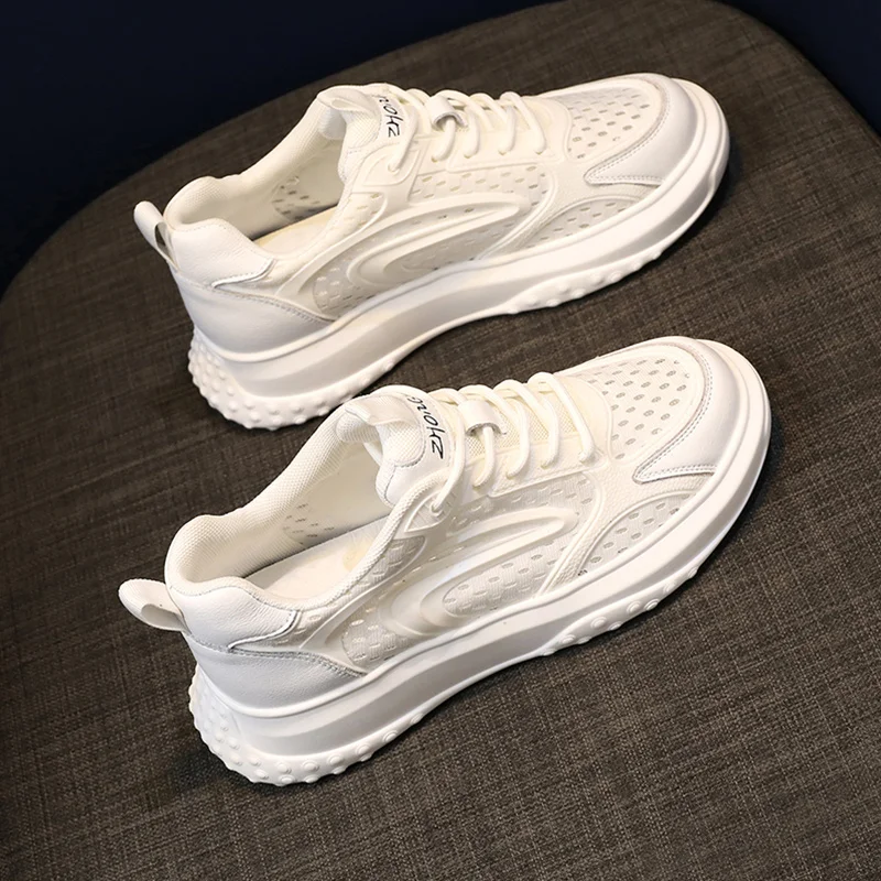 

Mesh Breathable Soft Sole Lightweight College Style Fashion Running Shoes Summer Thin Ladies Casual Sports Shoes Large Size35-40
