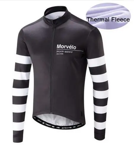 09 Morvelo Велоспорт Джерси с длинными рукавами зимние теплые, флисовые, вепродуваемые и защита от дождя комбинированная велоодежда велосипедная куртка - Цвет: 09
