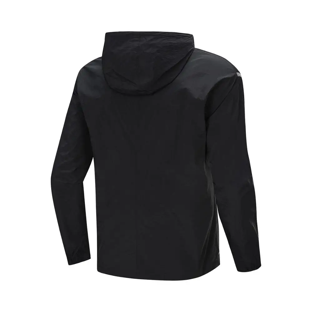 Мужская ветровка для бега Li-Ning 100% нейлон с защитой от ультрафиолета Стандартный