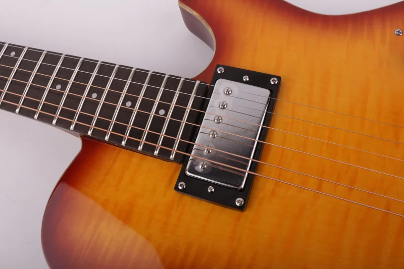 neue design stille akustische elektrische gitarre tragbare reise gebaut in wirkung kostenloser versand free global shipping