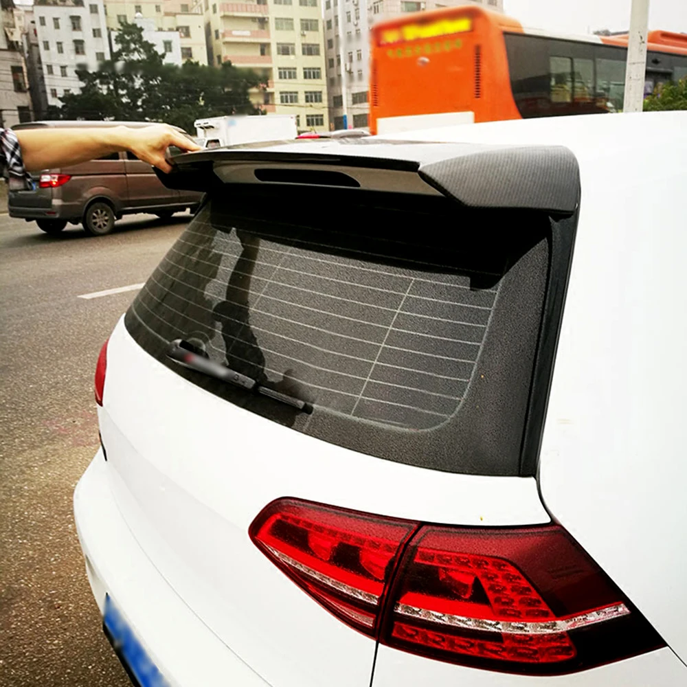 Углеродное волокно автомобиля задний спойлер на крыло крышу для губ Volkswagen Golf 7 MK7