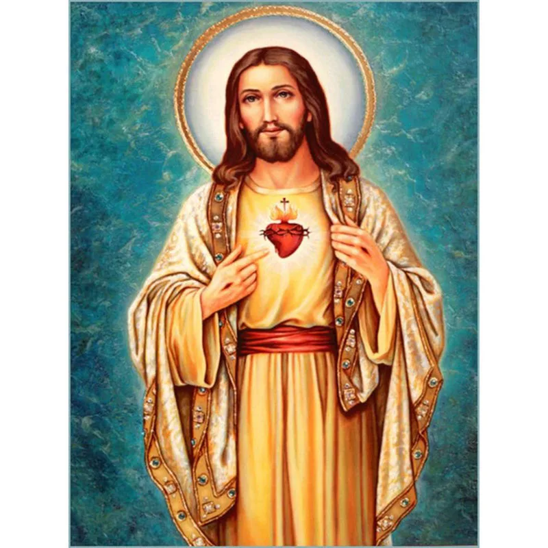 5D Сделай Сам религиозная Алмазная вышивка Иисуса полная Алмазная картина из смолы Алмазная мозаика Искусство украшение для дома подарок