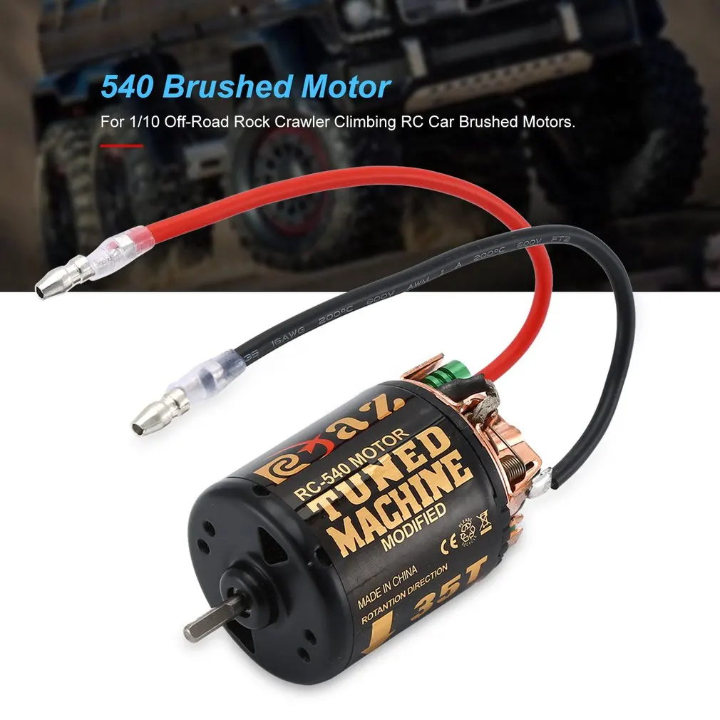 Щеточный двигатель RC 540 35T 45T 55T с контроллером скорости 320 водонепроницаемый ESC для
