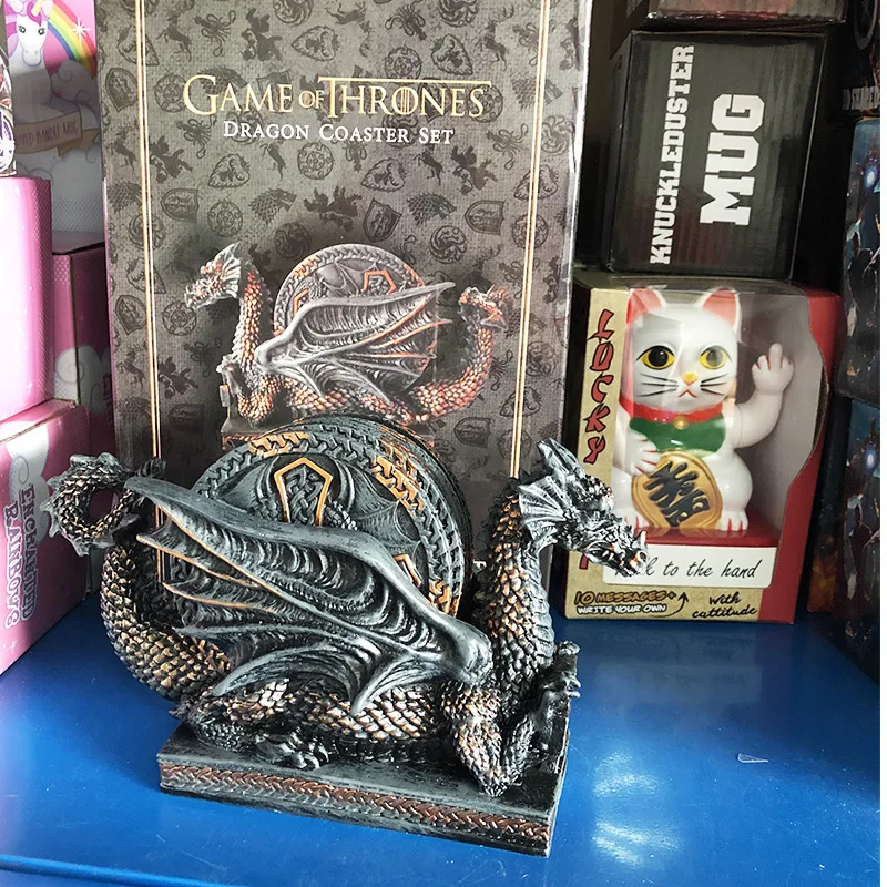 Дракон смолы чашки Coaster коврики колодки напиток Кофе Чай кружка Non slip напитки