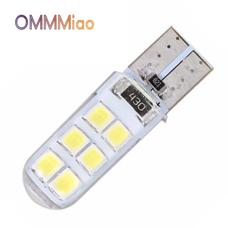 

Automobile LED lamp T10 12smd decoding silicone highlight wide lamp license plate lamp Clearance Lights led lights for car