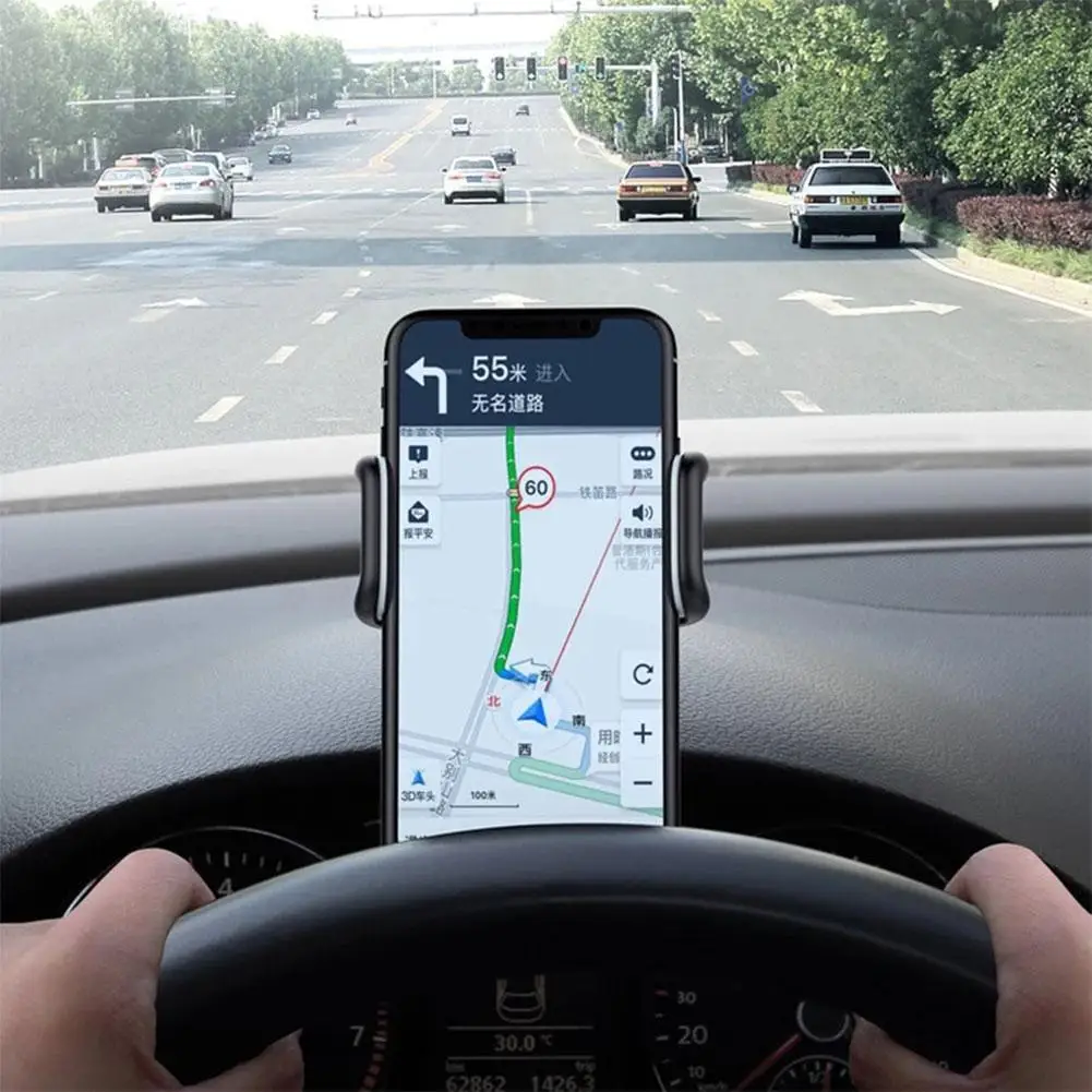 

360 Degree Rotation Car Dashboard Phone Holder GPS Mobile Holder Universal Car Dashboard Phone Bracket For IPhone Samsung Xiaomi