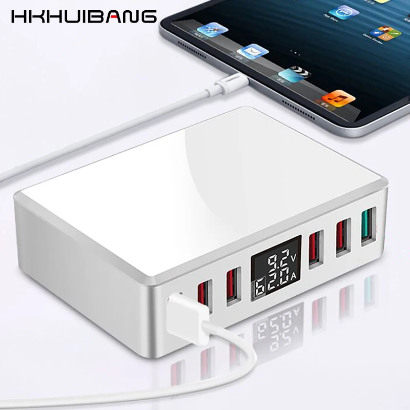 HKHUIBANG Быстрая зарядка для телефона IPhone X 11 /Samsung 10 Plus 3 0 4 40 Вт быстрая станция