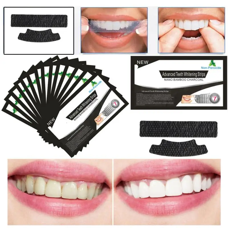 2 шт. патчи для отбеливания зубов с бамбуковым углем|Отбеливание зубов| |