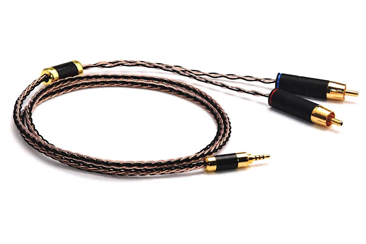 Hifi 2 5 мм TRRS сбалансированный до RCA кабель для Astell & Kern AK100II AK120II AK240 AK380 AK320 DP-X1 |