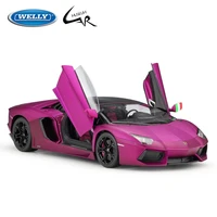 welly 118 model car simulation alloy metal toy car childrens toy gift collection model toy gifts lamborghini aventador lp700 4
