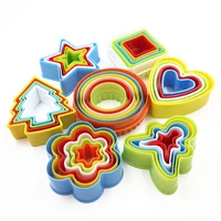 plastic circle cookie maker cookies cutter frame fondant sugarcraft biscuit cake mould diy multi style holiday supply