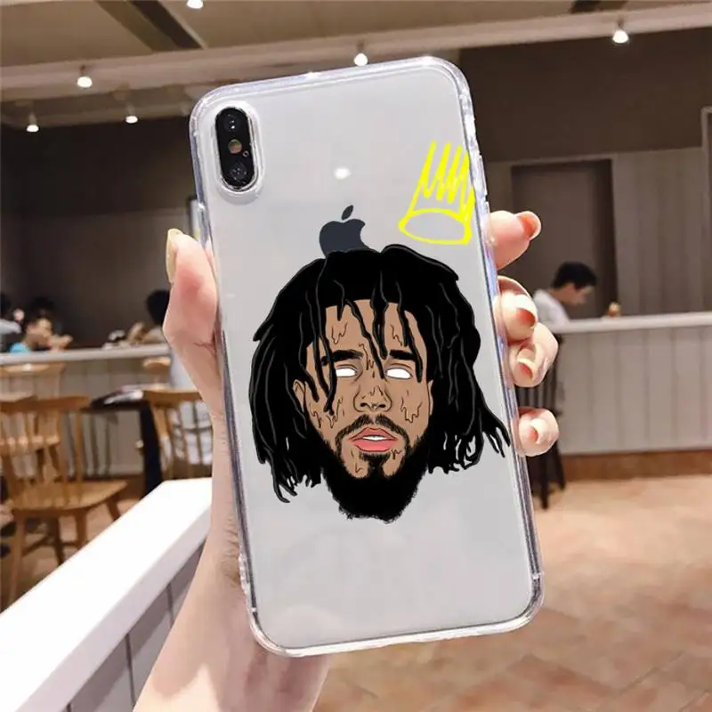 

Y61 Rapper J. Cole Phone Case Transparent soft For iphone 5 5s 5c se 6 6s 7 8 11 12 plus mini x xs xr pro max
