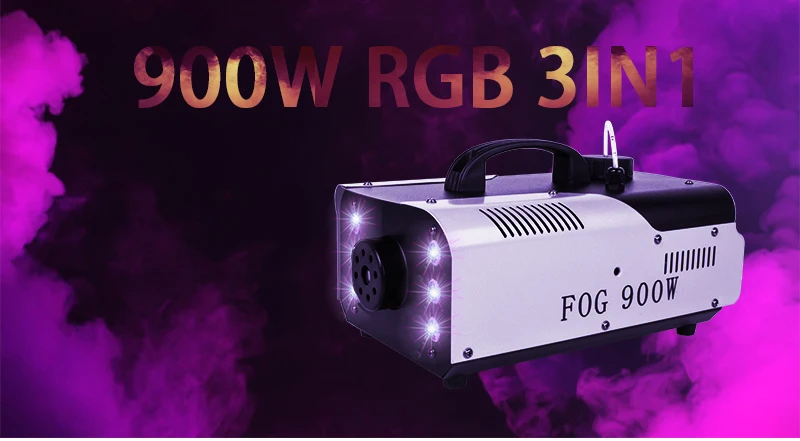 900 Вт RGB 3в1 светодиодный противотуманный сценический эффект дымовая машина дистанционное управление дымовая машина сценическое освещение оборудование для тумана высокое качество