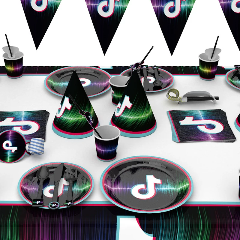 Тематическая посуда перьец на день рождения Рождество каникулы семейный ужин