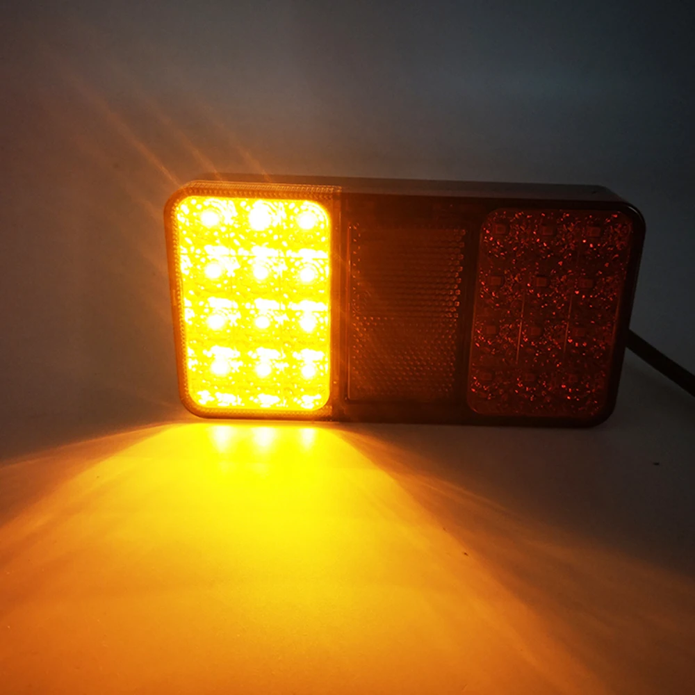 1 шт 12 В/24 в пост светодиодный грузовик с прицепом Задние огни стоп задних фонарей