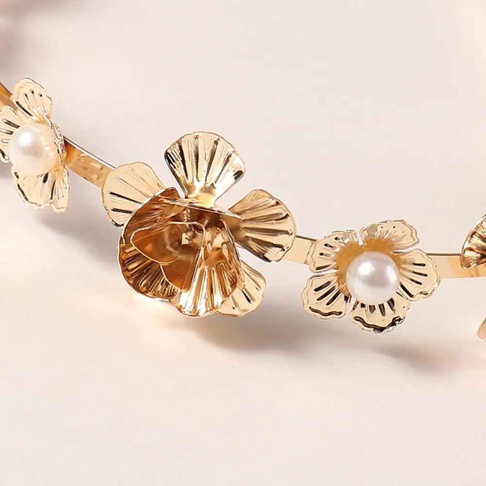 Повязка для волос в стиле ретро женщин модная свадебная металлическая повязка на