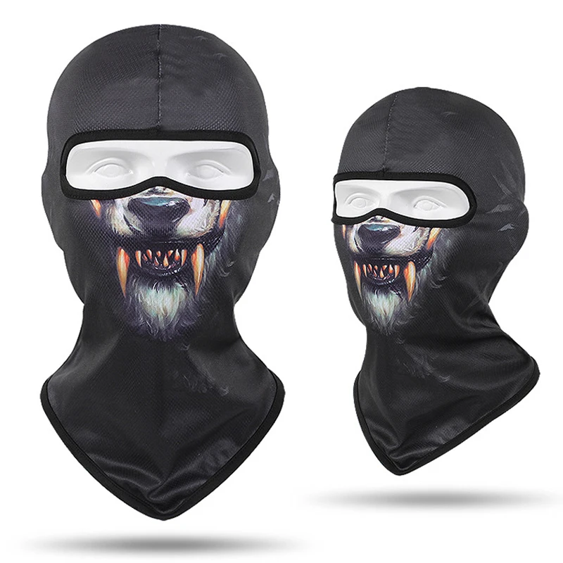 Балаклава с животным принтом для детей детские маски грелка шеи гетры защита