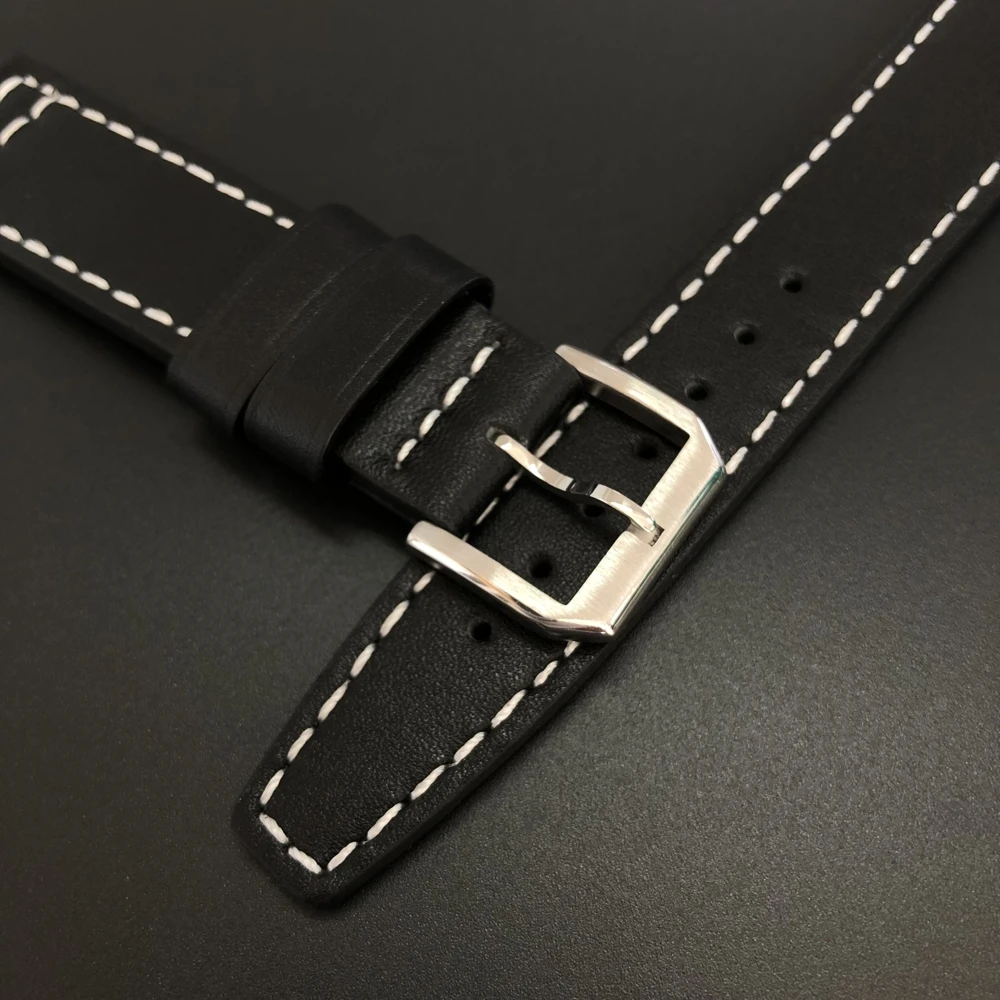 Кожаный ремешок STEELDIVE 20 мм белый кожаный браслет костюм для стальных погружных